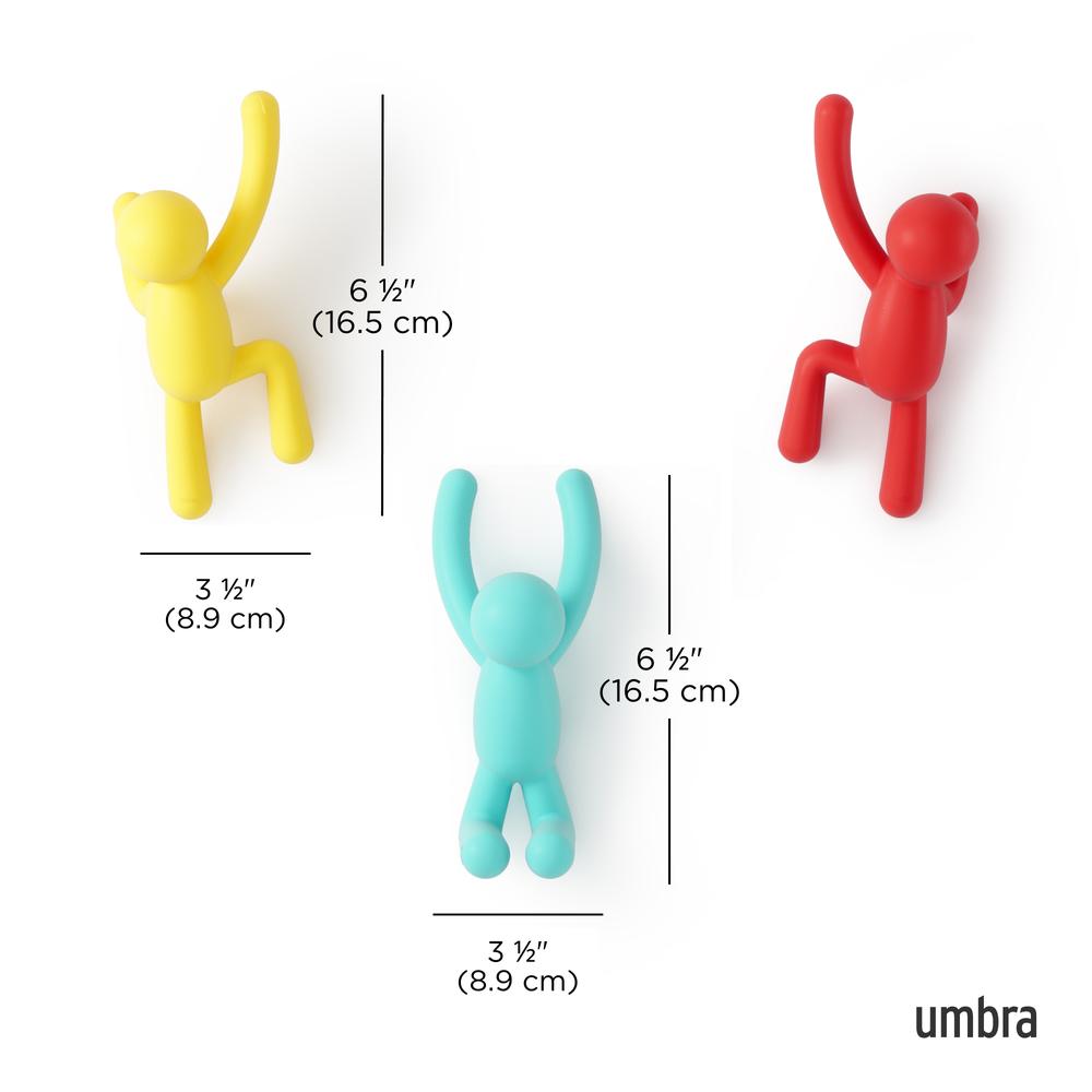 Buddy Wandhaken 3er-Set Bunt 06
