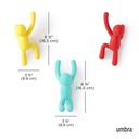 Buddy Wandhaken 3er-Set Bunt 06