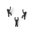 Buddy Wandhaken 3er-Set Schwarz 02