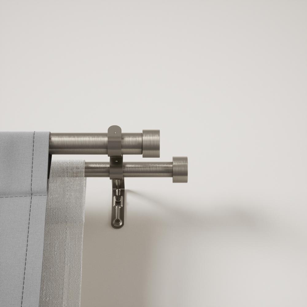Cappa Gardinen-Doppelstange 168–305 cm Nickel 04