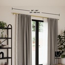 Cappa Gardinen-Doppelstange 91–168 cm Messing 06