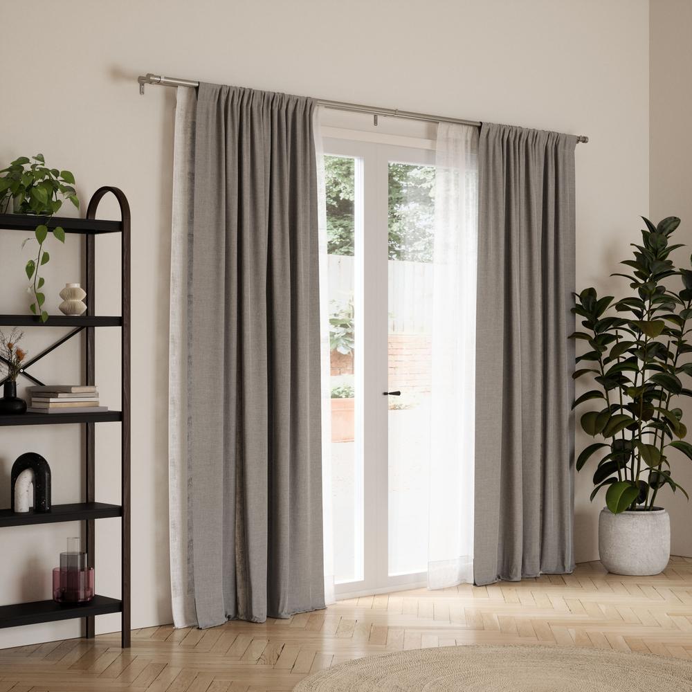 Cappa Gardinen-Doppelstange 91–168 cm Nickel 05