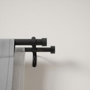 Cappa Gardinen-Doppelstange 91–168 cm Schwarz 04
