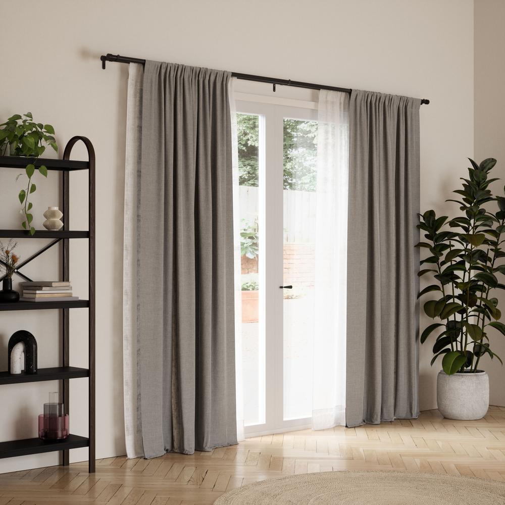 Cappa Gardinen-Doppelstange 91–168 cm Schwarz 05