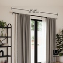 Cappa Gardinen-Doppelstange 91–168 cm Schwarz 06