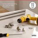 Cappa Gardinenstange 91–168 cm Nickel 06