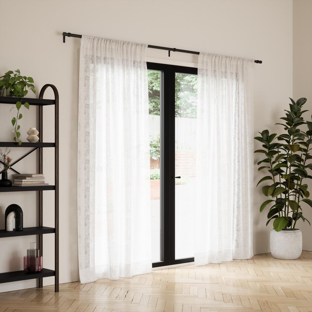 Cappa Gardinenstange 91–168 cm Schwarz 05