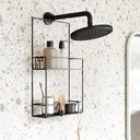 Cubiko Duschablage Schwarz 12