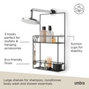 Cubiko Duschablage Schwarz 16