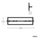 Cubiko Wandhaken 5er-Set Schwarz 14