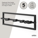 Cubiko Wandhaken 5er-Set Schwarz 16