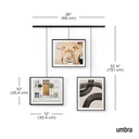 Exhibit Bilderrahmen 3er-Set 20 x 25 cm Schwarz 06