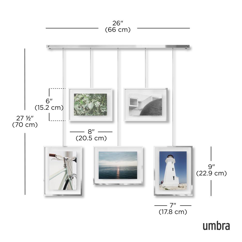 Exhibit Bilderrahmen 5er-Set Chrom 08