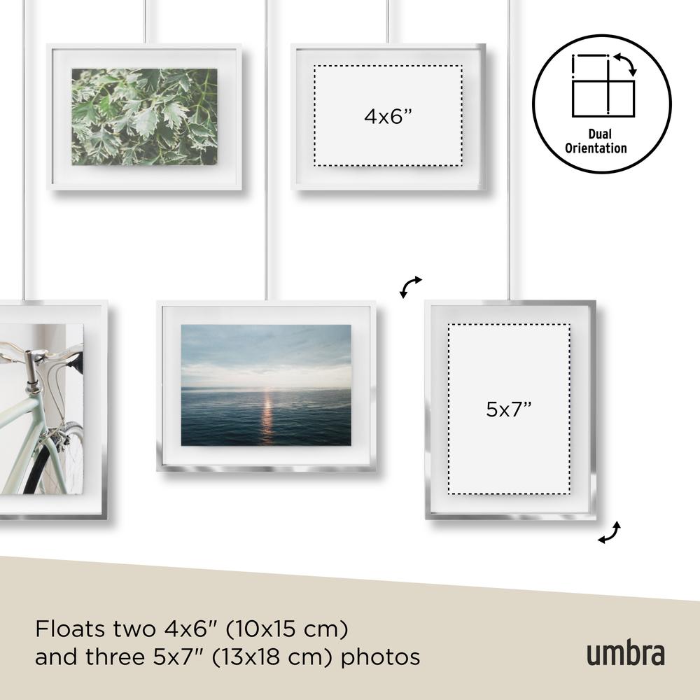 Exhibit Bilderrahmen 5er-Set Chrom 10
