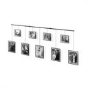 Exhibit Bilderrahmen 9er-Set Schwarz 05