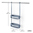 Flex Duschablage Schieferblau 08