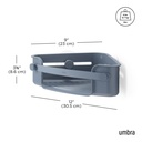 Flex Eckkorb selbstklebend Schieferblau 08