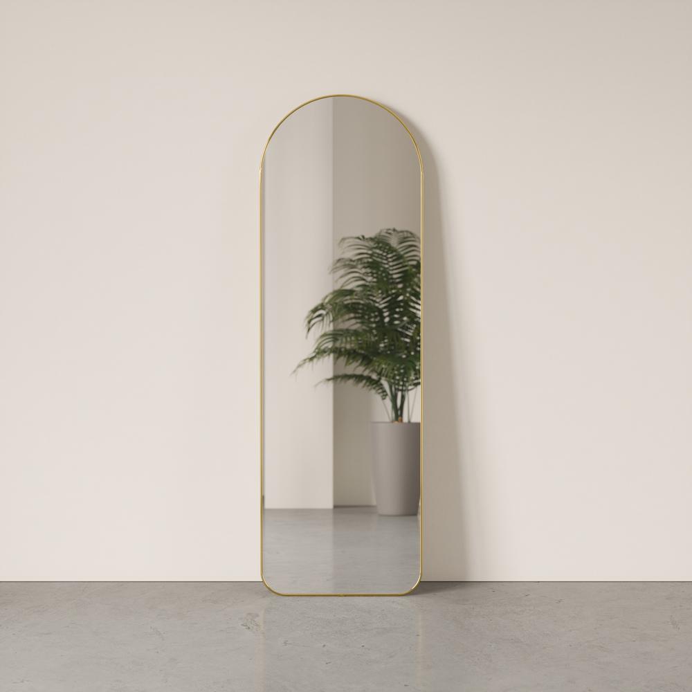 Lehnspiegel Bogenform 51 x 157 cm Messing 07