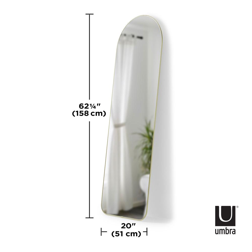 Lehnspiegel Bogenform 51 x 157 cm Messing 08