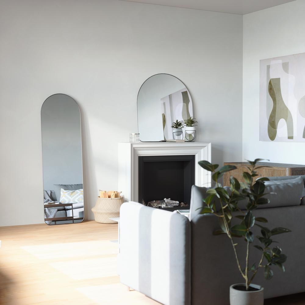 Lehnspiegel Bogenform 51 x 157 cm Titan 06