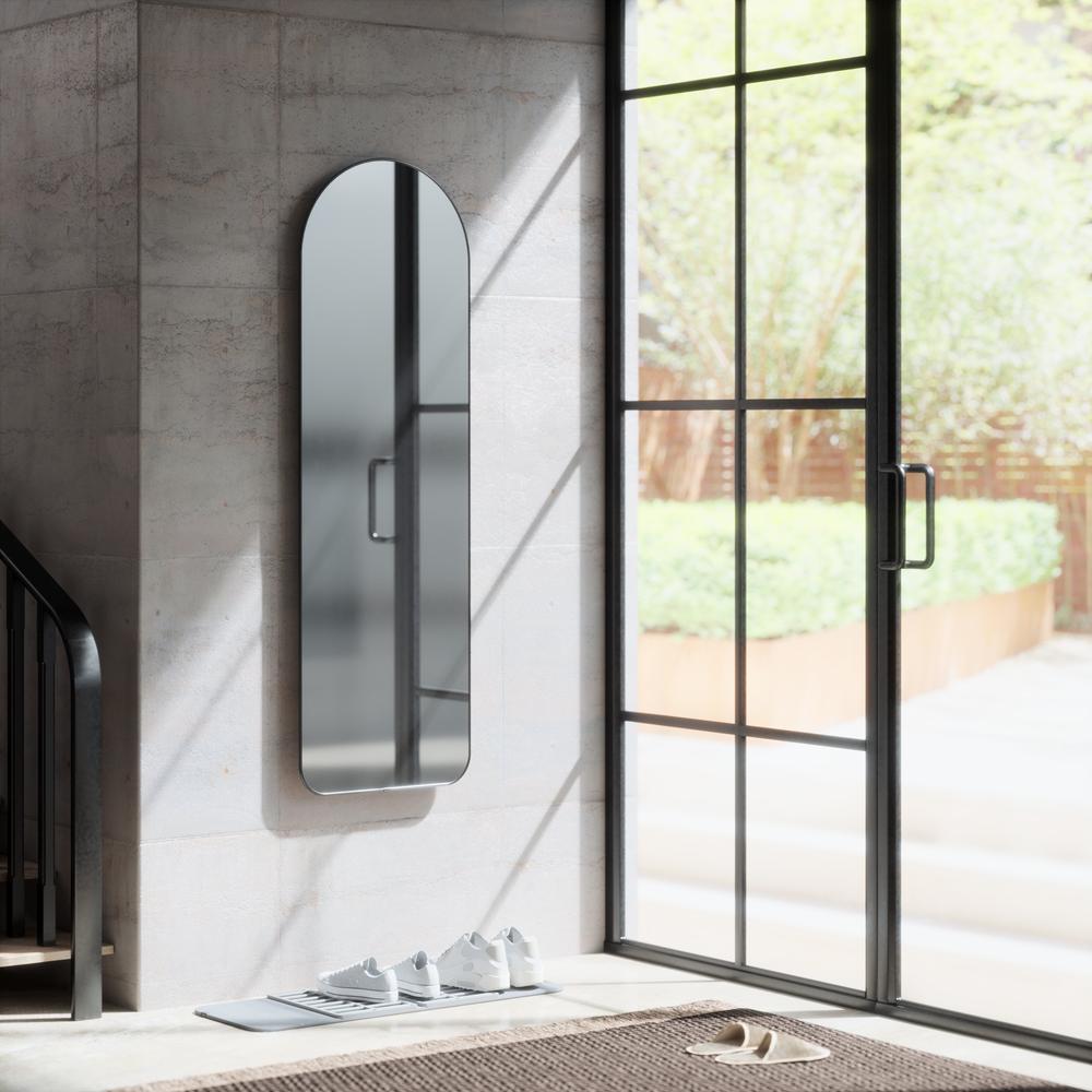 Lehnspiegel Bogenform 51 x 157 cm Titan 07