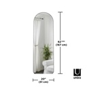 Lehnspiegel Bogenform 51 x 157 cm Titan 11