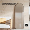Lehnspiegel Bogenform 51 x 157 cm Titan 12