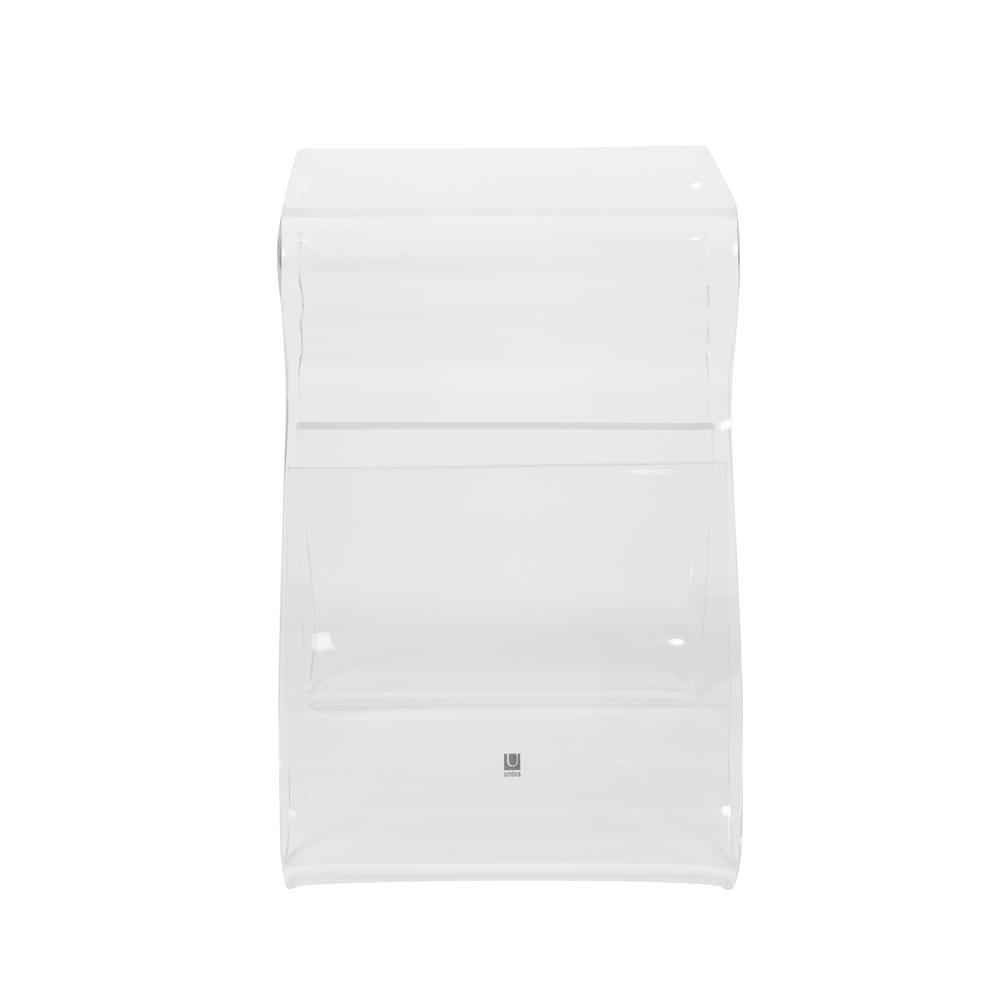 Magino Hocker mit Zeitschriftenablage Transparent 05