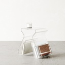 Magino Hocker mit Zeitschriftenablage Transparent 08