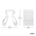 Magino Hocker mit Zeitschriftenablage Transparent 12