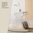 Magino Hocker mit Zeitschriftenablage Transparent 15