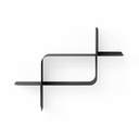 Montage Wandregal Metall 2er-Set Schwarz 04
