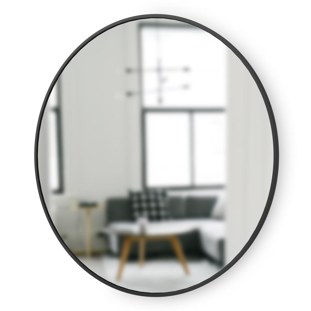 Spiegel rund 91 cm Schwarz 03