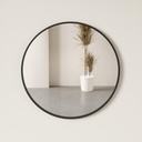 Spiegel rund 91 cm Schwarz 07