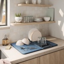 Udry Abtropfmatte Schieferblau 07