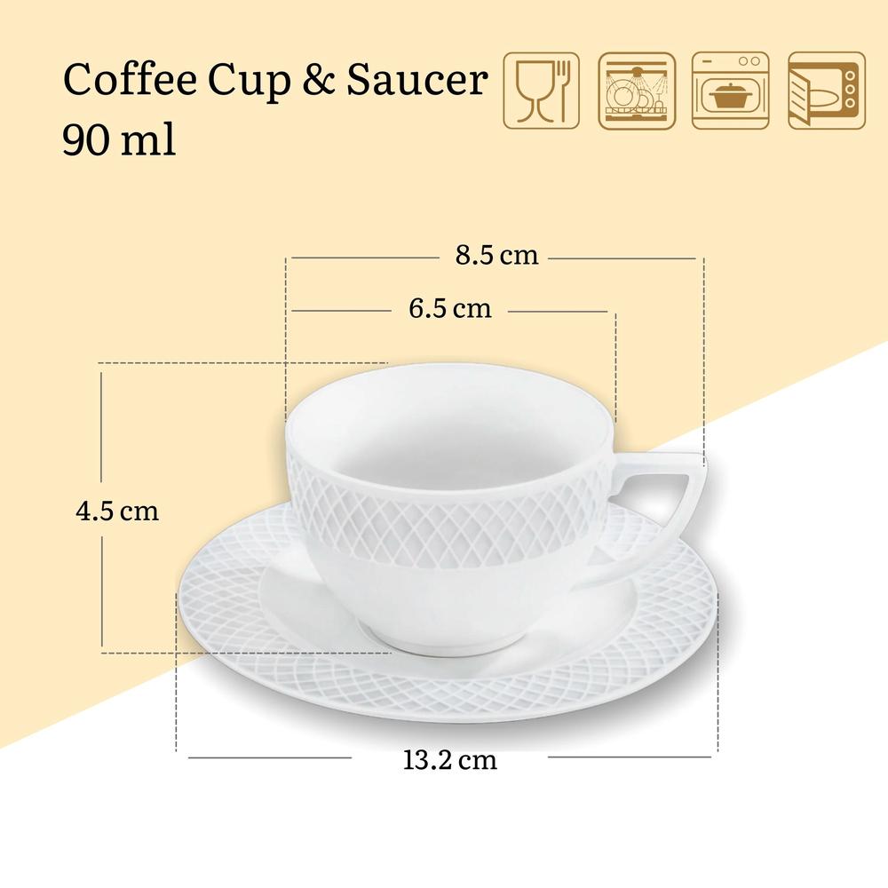 Kaffeetasse mit Untertasse, 6er-Set 2