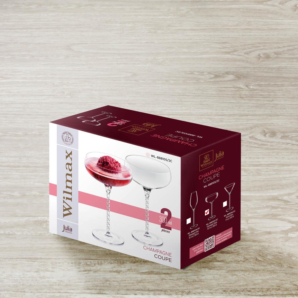 Sektglas 300 ml Set mit 2 Stück in Farbbox 2