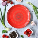 Spiral Speiseteller 25,5 cm rot 1