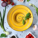 Spiral tiefer Teller 24 cm 200 ml gelb 1