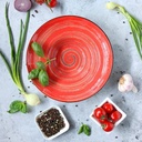 Spiral tiefer Teller 24 cm 200 ml rot 1