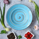 Spiral tiefer Teller 25,5 cm 350 ml blau 1