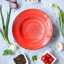 Spiral tiefer Teller 25,5 cm 350 ml rot 1