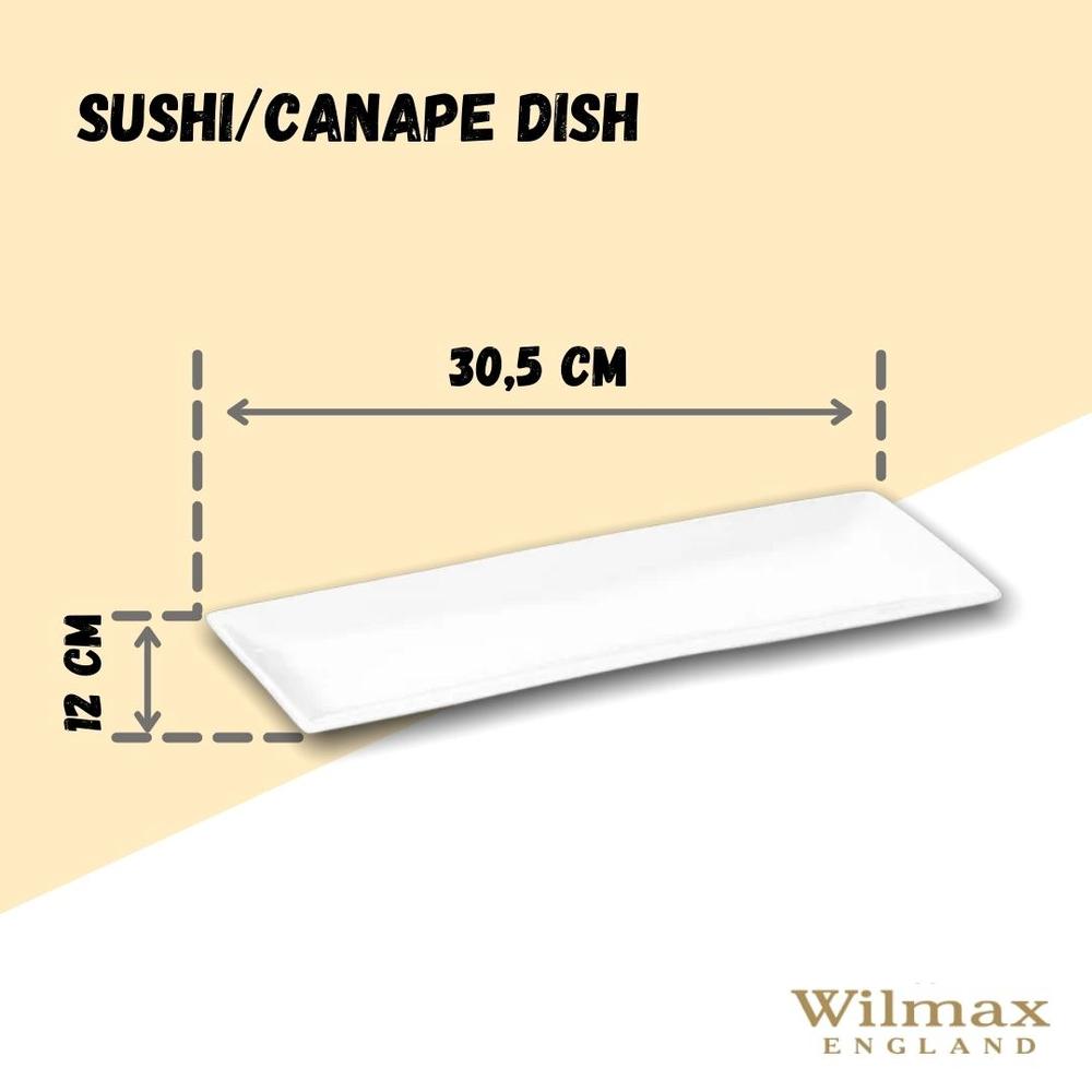 Sushi-/Canapé-Platte 30,5x12 cm 1