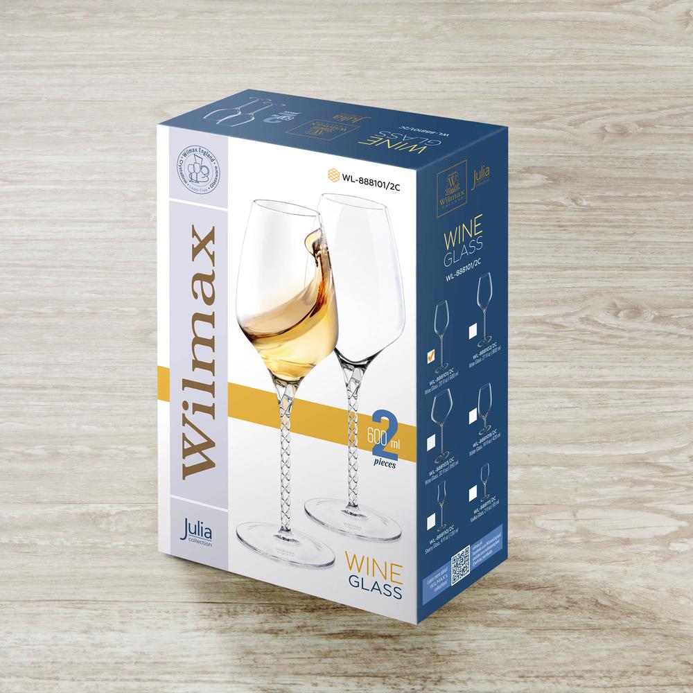 Weinglas 600 ml Set mit 2 Stück in Farbbox 2