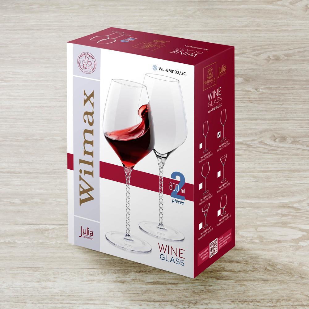Weinglas 800 ml Set mit 2 Stück in Farbbox 2