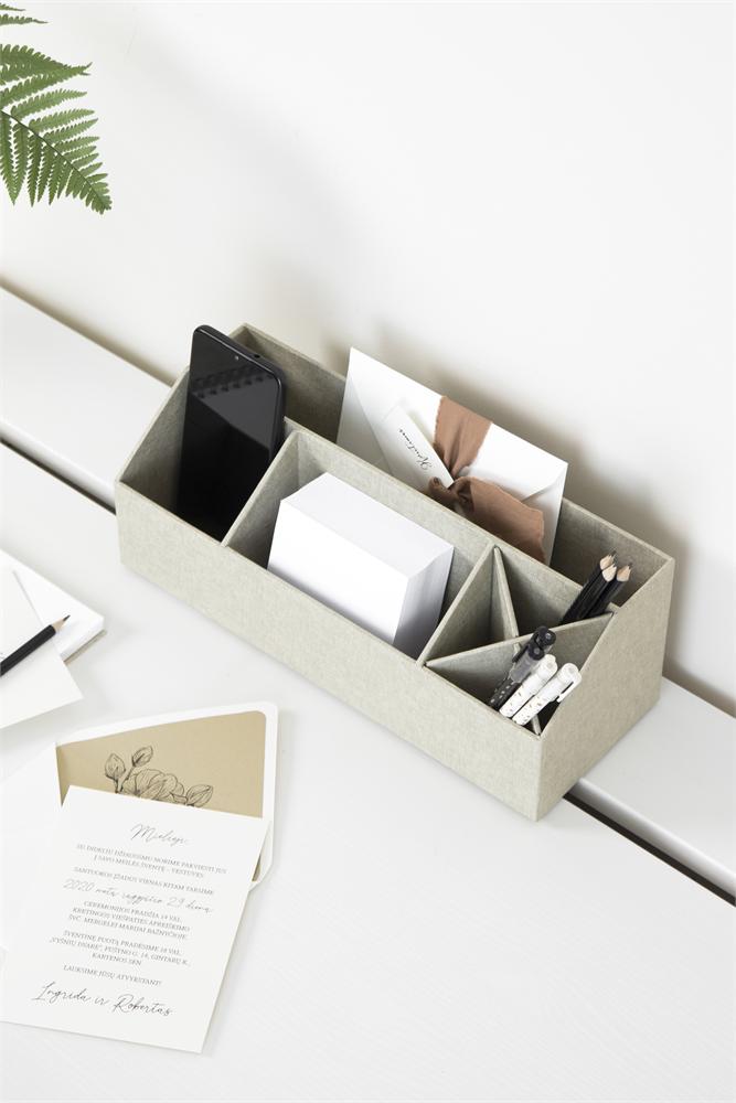 Schreibtisch-Organizer Beige – Anwendung 3