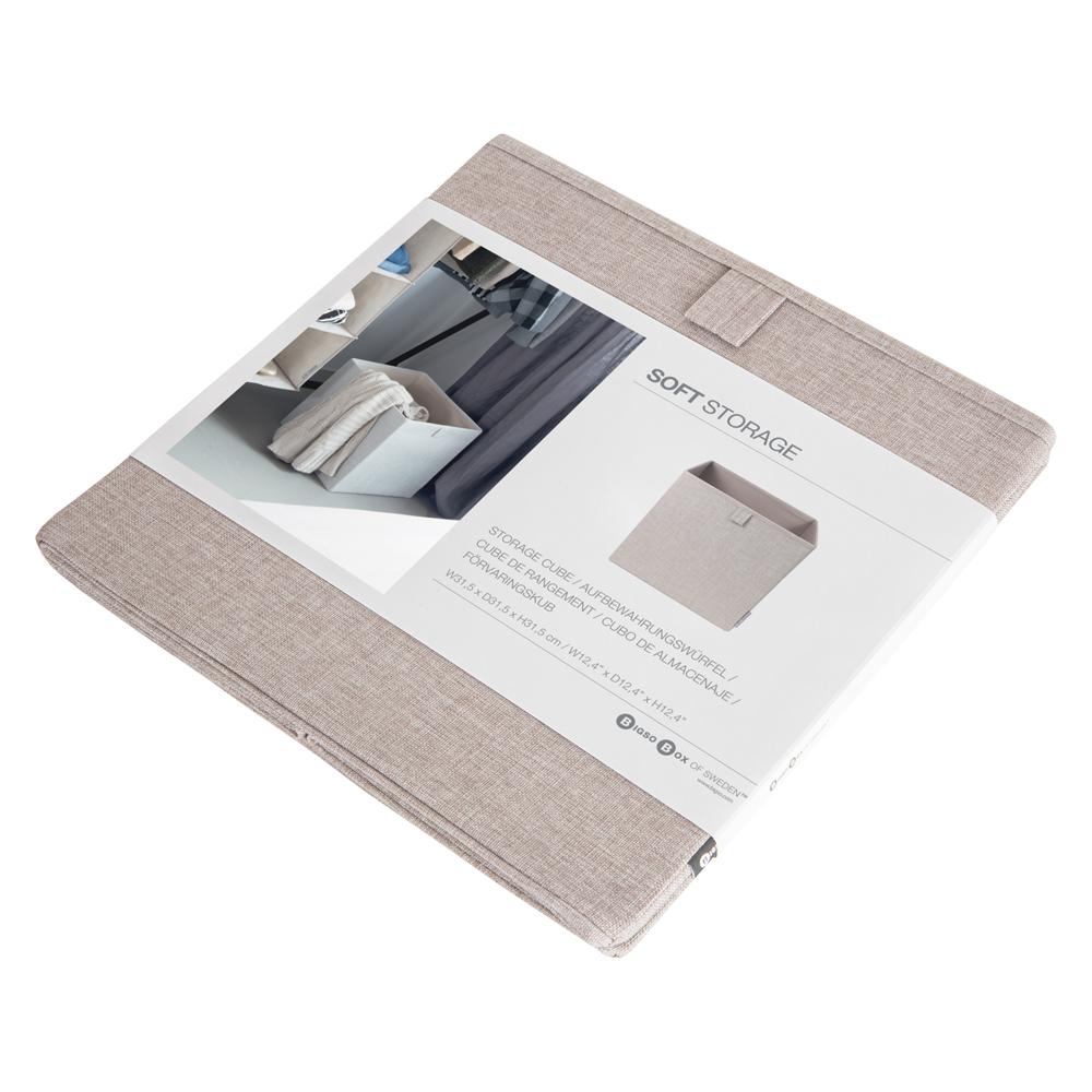 Würfel-Aufbewahrung Beige – Flachverpackung 2
