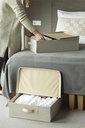 Unterbett-Aufbewahrung mit Deckel Beige – Anwendung 3