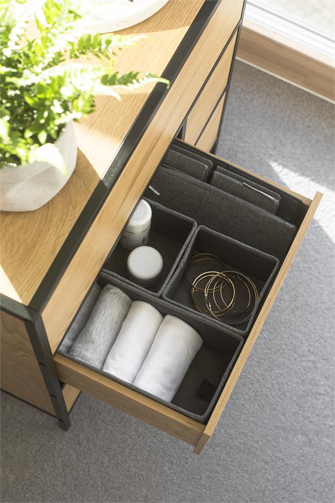 Schubladen-Organizer 3er-Set Grau – Anwendung 4