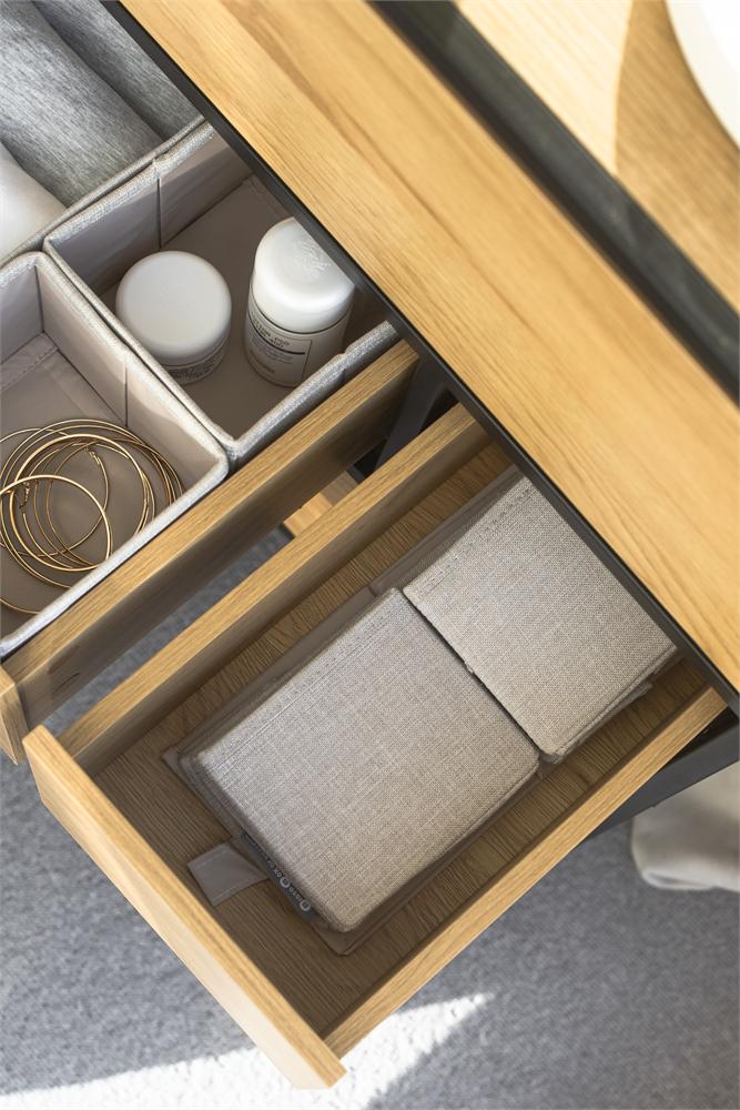 Schubladen-Organizer 3er-Set Beige – Anwendung 4